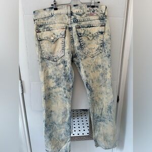 True religion Men's Acid Wash Jeans